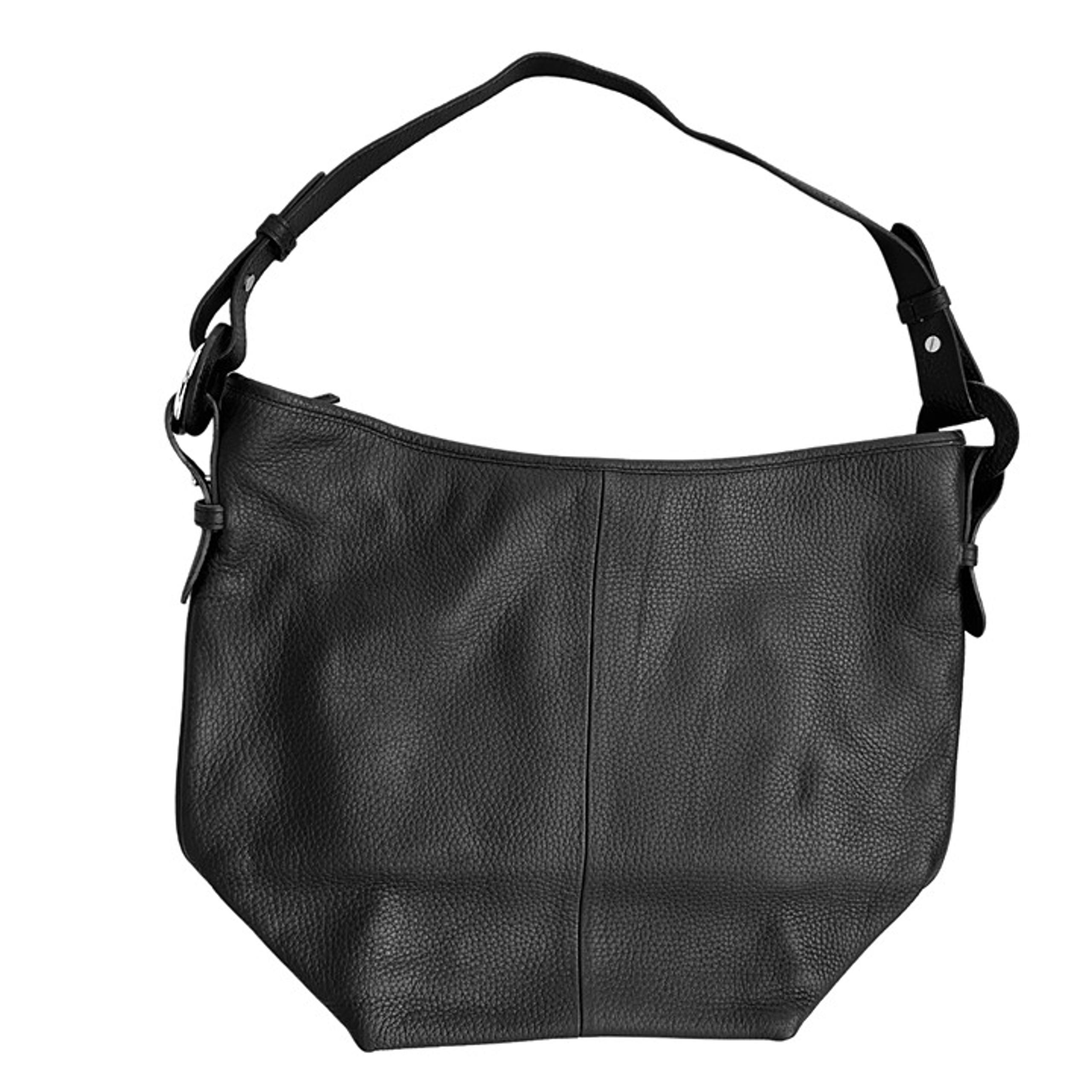Coldwater Creek vintage purse, pebbled black leather shoulder bag