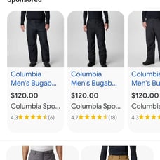 Columbia Bugaboo ii Pants 4 XT