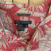 Royal Robbins Hawaiian Aloha XL Shirt Bamboo Bird Of Paradise Taro Leaves Red