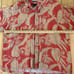 Royal Robbins Hawaiian Aloha XL Shirt Bamboo Bird Of Paradise Taro Leaves Red