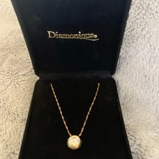 NIB 14kt Diamonique Necklace