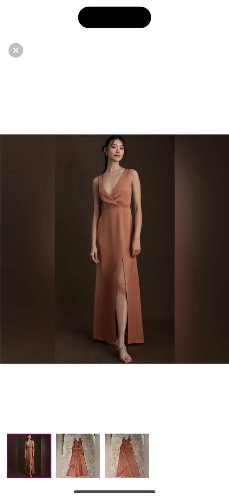 BHLDN satin Dress