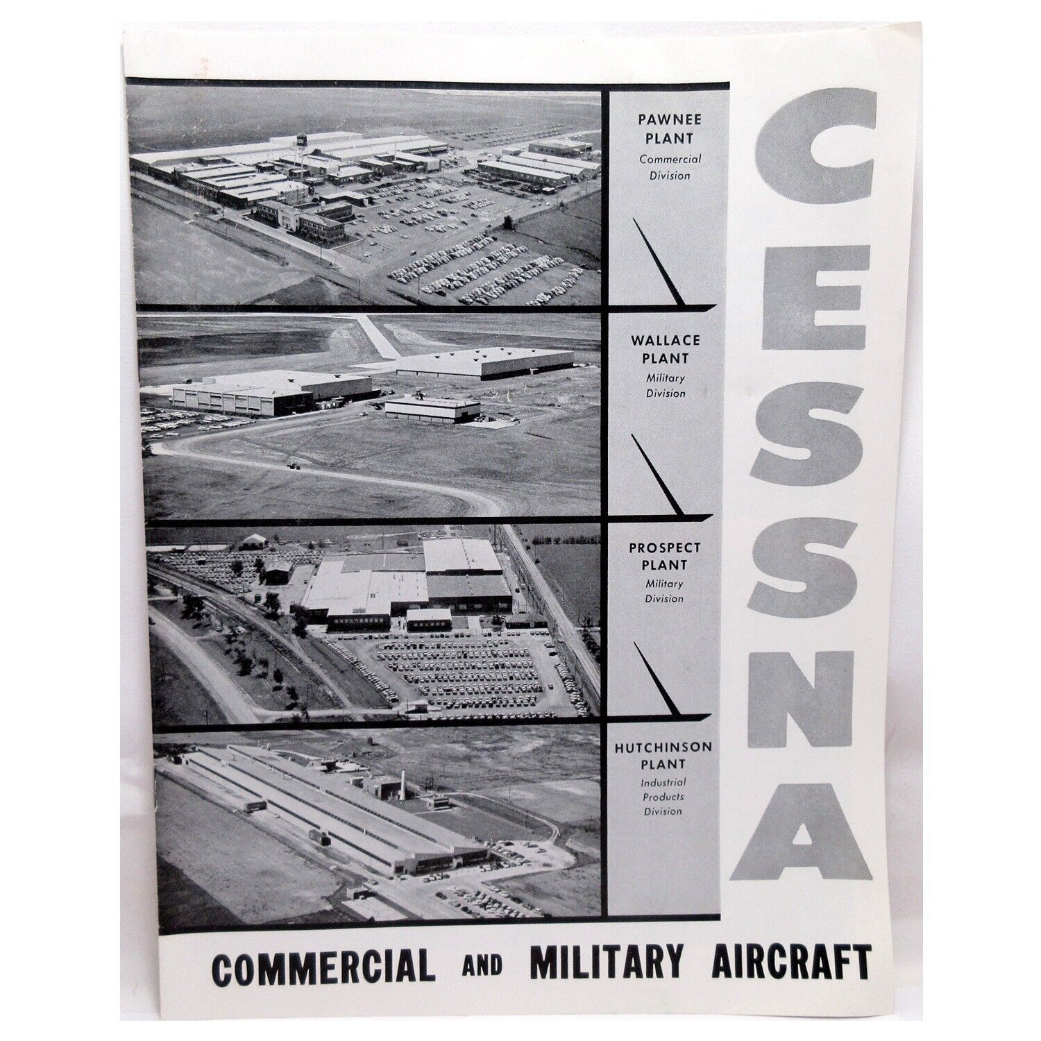 Cessna Commercial & Military Aircraft Advertising Sales Brochure Specs + Prices