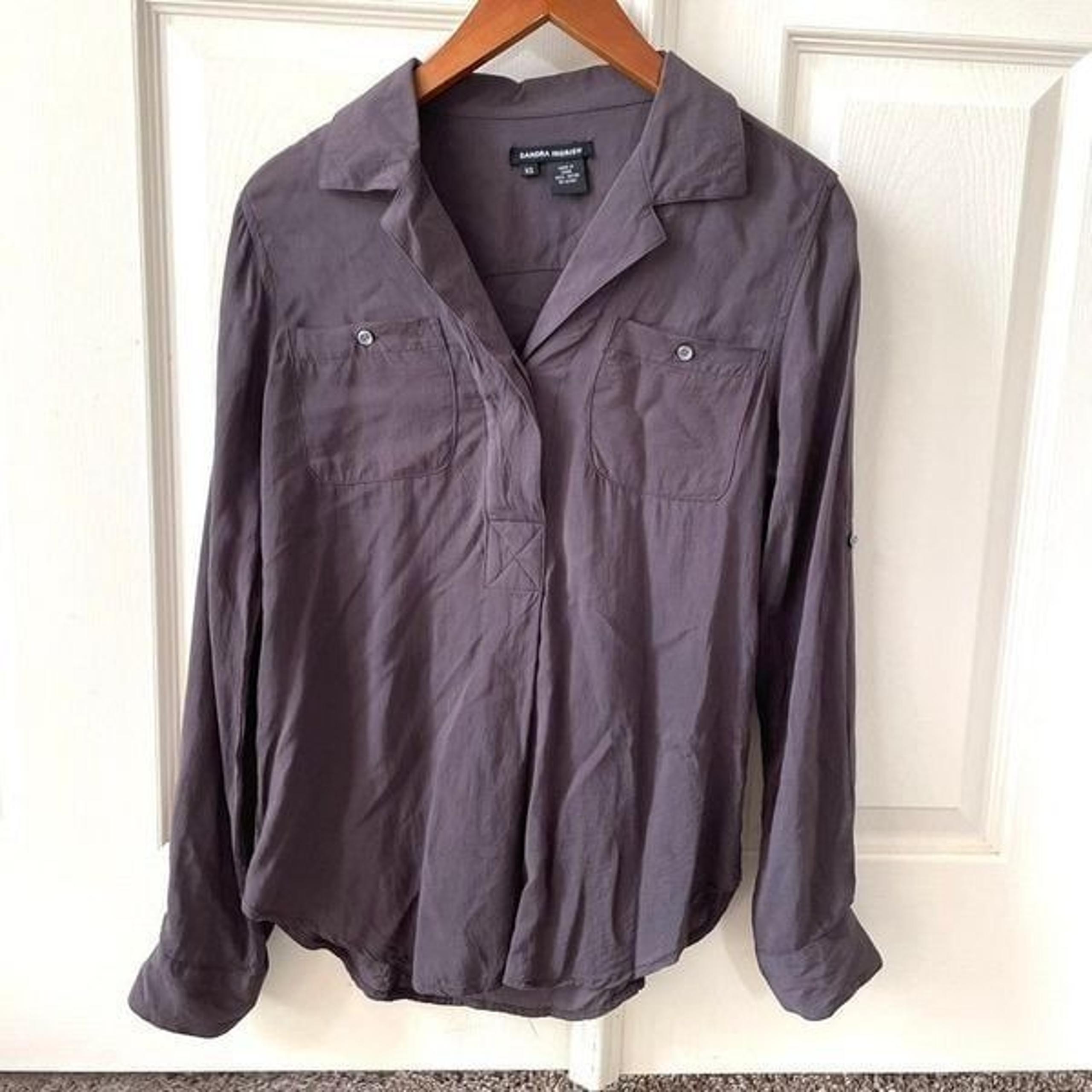 Sandra ingrish brown long sleeved blouse