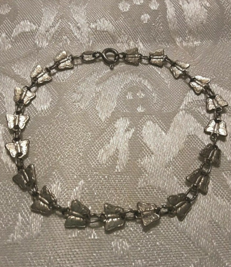 Vintage Tiny Butterflies Chain Bracelet