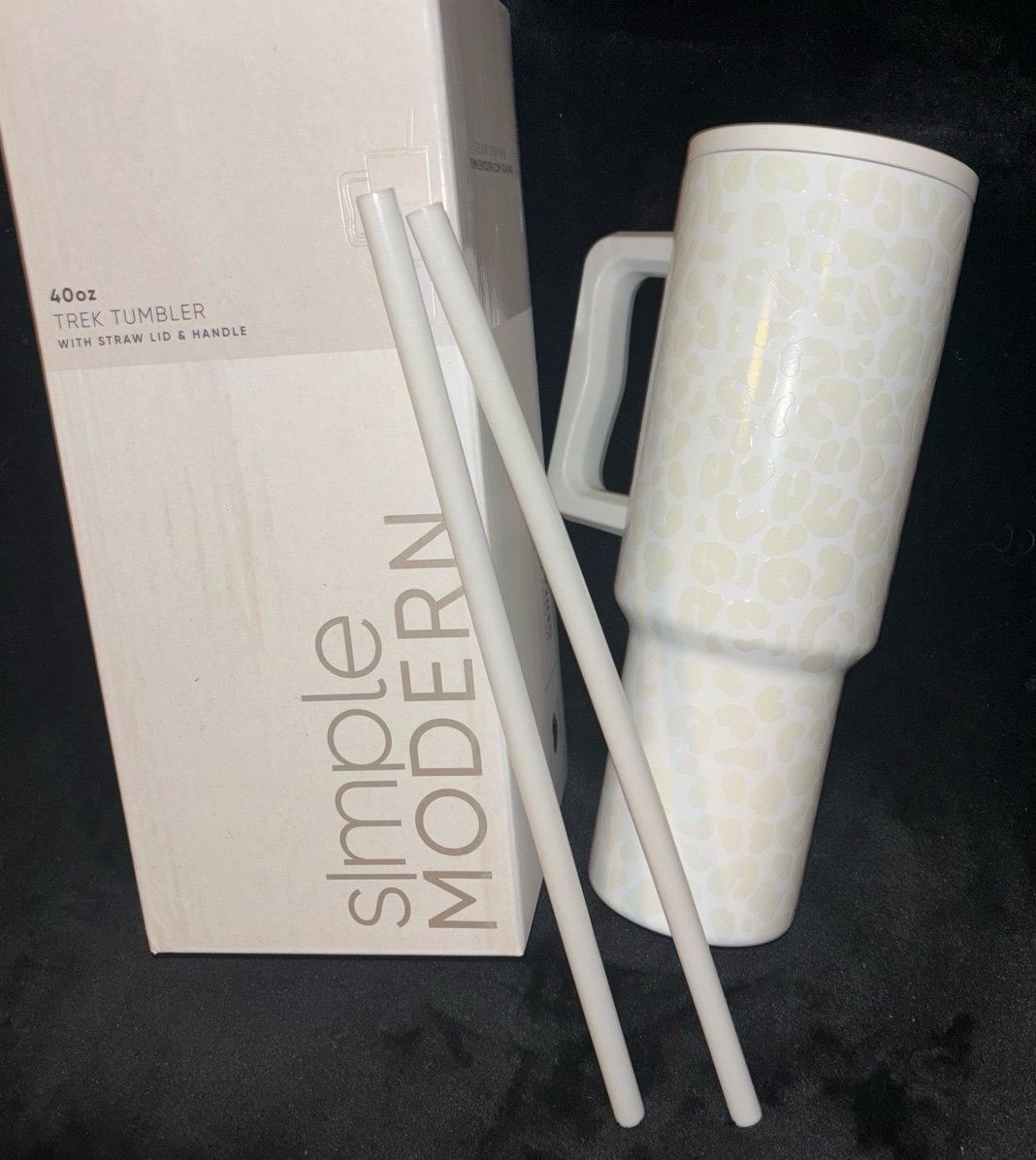 Glow Leopard Glow in The Dark Simple Modern 40oz Trek Tumbler