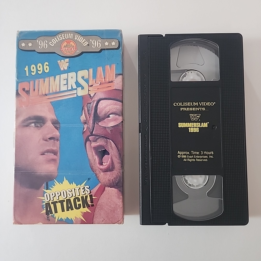 WWF Summerslam 1996 VHS Coliseum Video Tested WWE Rare