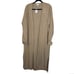 Topshop Knitted Maxi Cardigan - Camel Size M