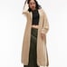 Topshop Knitted Maxi Cardigan - Camel Size M