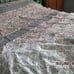 80'' by 82'' FULL/QUEEN size Rag Quilt Throw New Handmade PEACH/GRAY