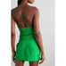 GAUGE81 Shiroi open-back wrap-effect silk mini dress in green sz S