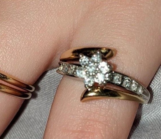10k diamond rings