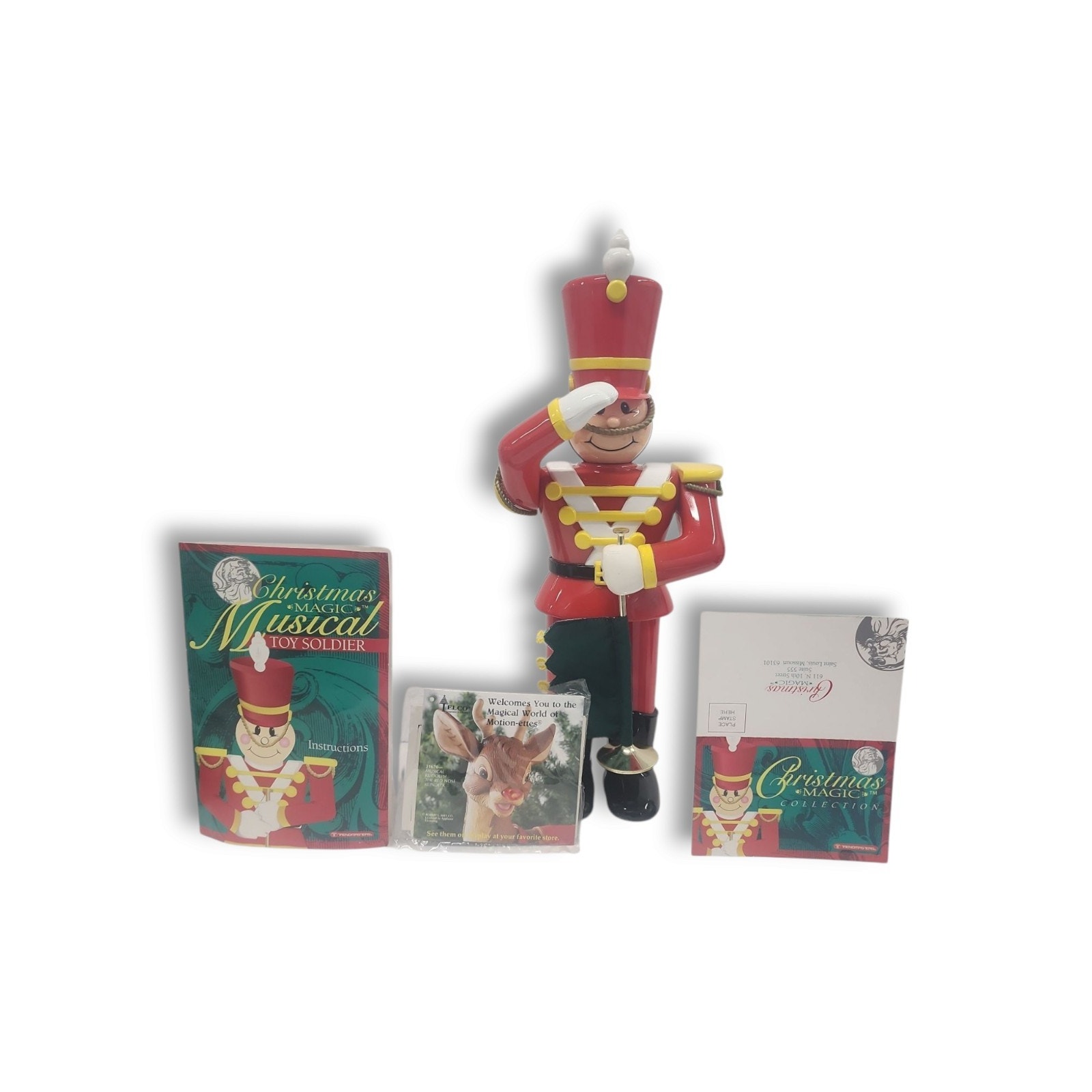 1993 Christmas Magic Collection Animated Musical Toy Soldier 18" W/ Box Video