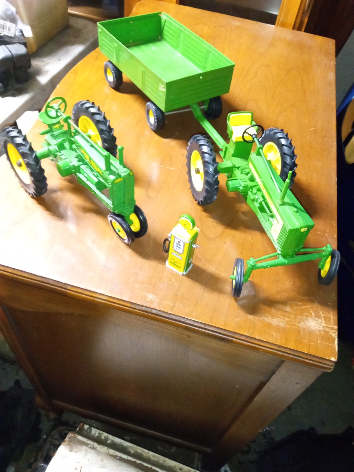 John Deere diecast tractors