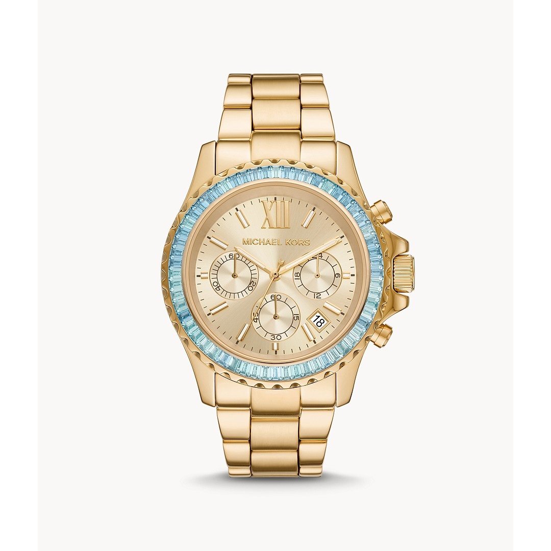 Michael Kors Womens Everest Quartz Watch with Stainless Steel Strap