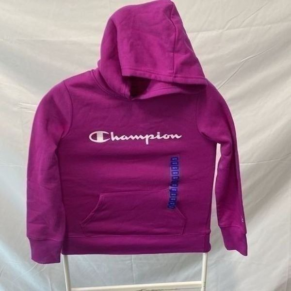 Girls pullover hoodie size 10/12 color raspberry shock new