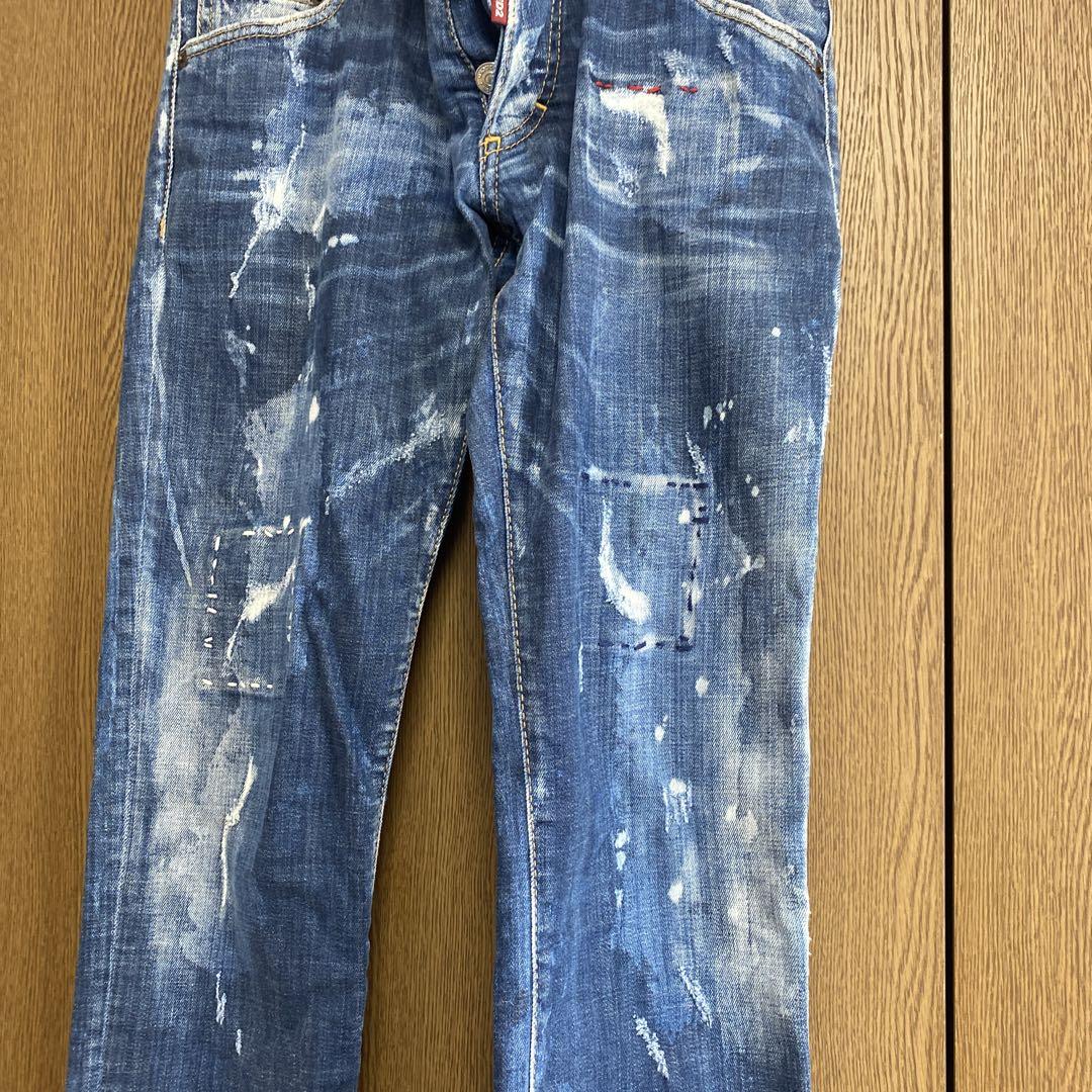 DSQUARED2 Damaged Denim Pants