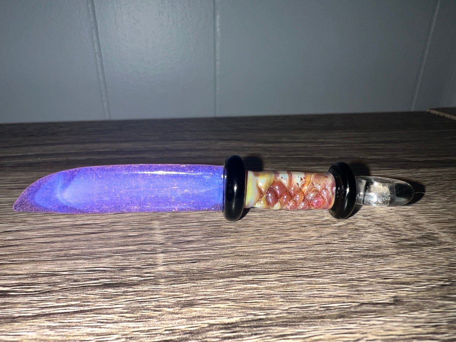 Glass pendant sword
