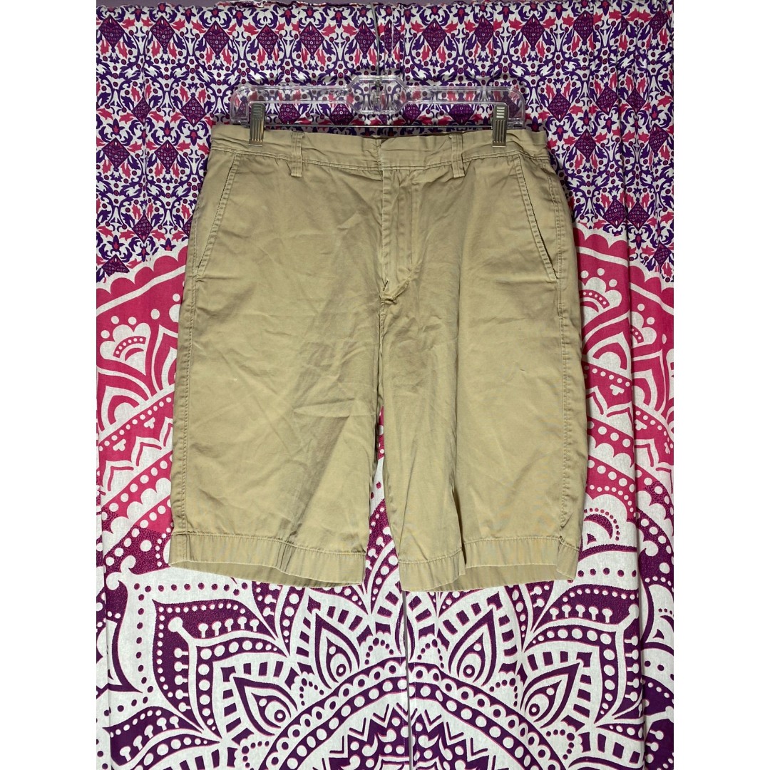 LOT OF 2 J. Crew Rivington Shorts Tan Gray Size 32 Waist