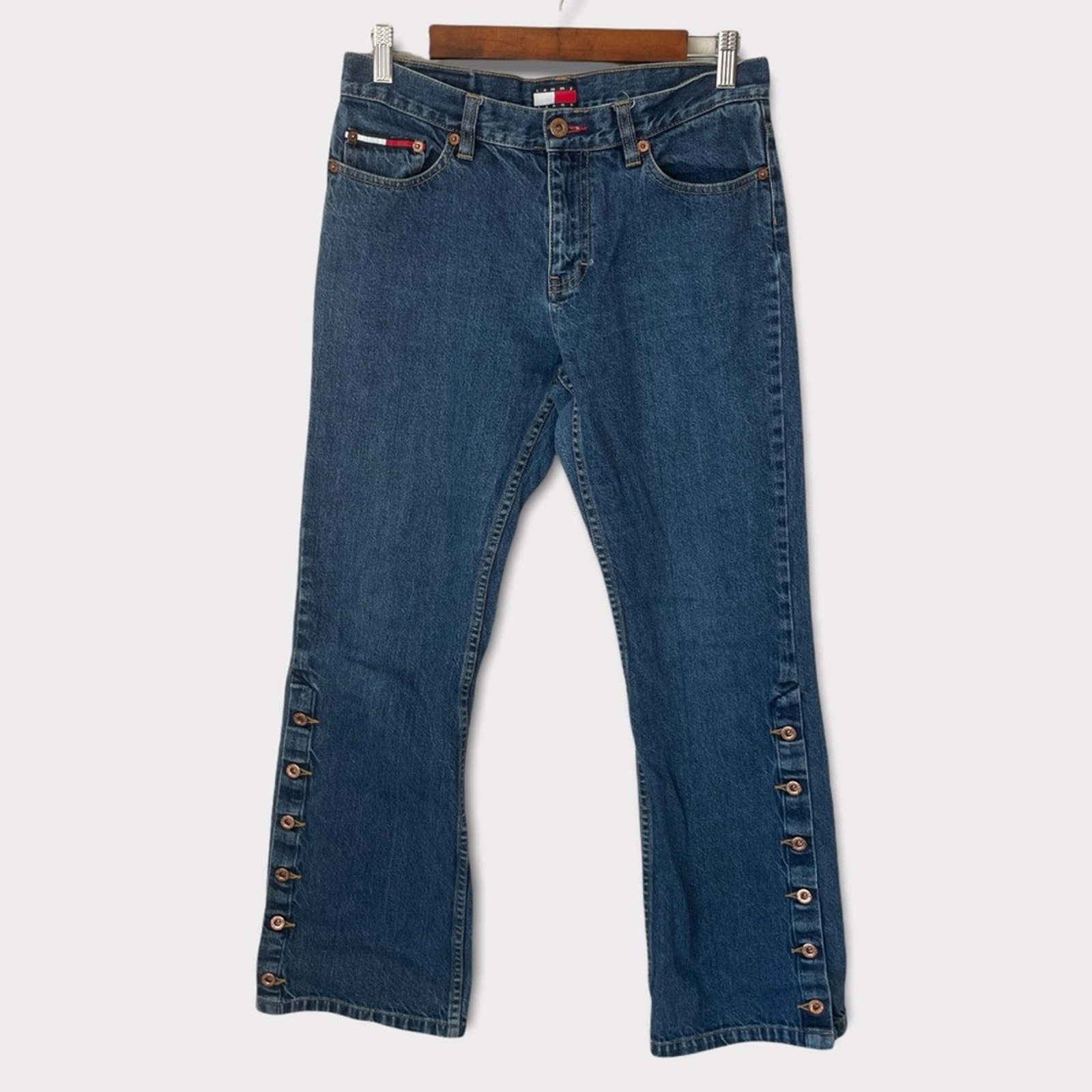 Tommy Hilfiger VTG Y2K Button Hem Jeans | 9