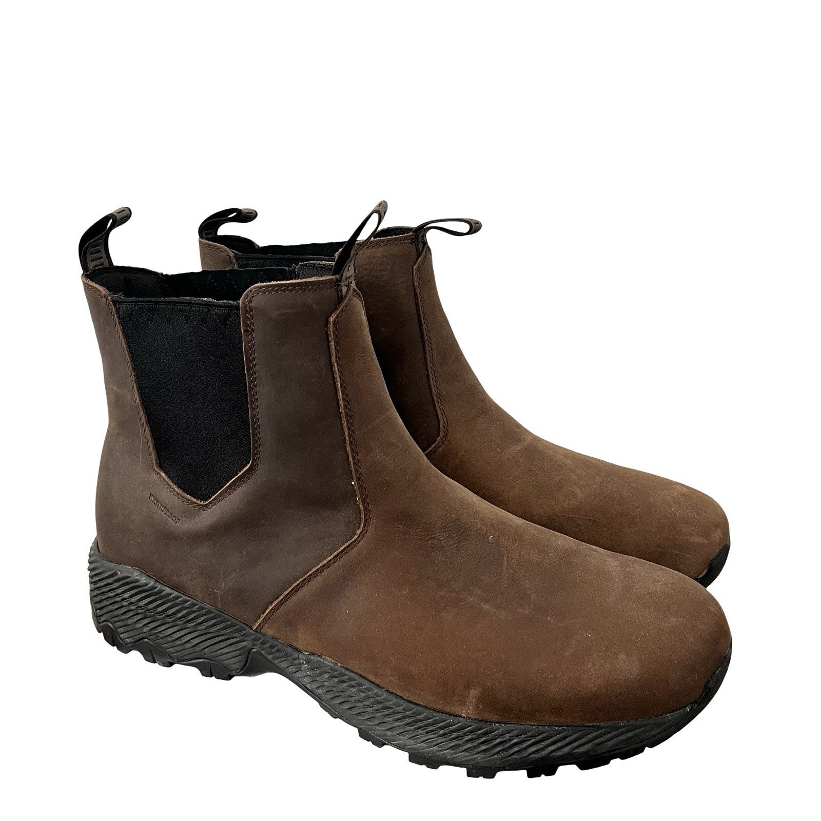 MERRELL Forestbound Chelsea Waterproof Boot Men's US 13 Brown Outdoors Hiking
