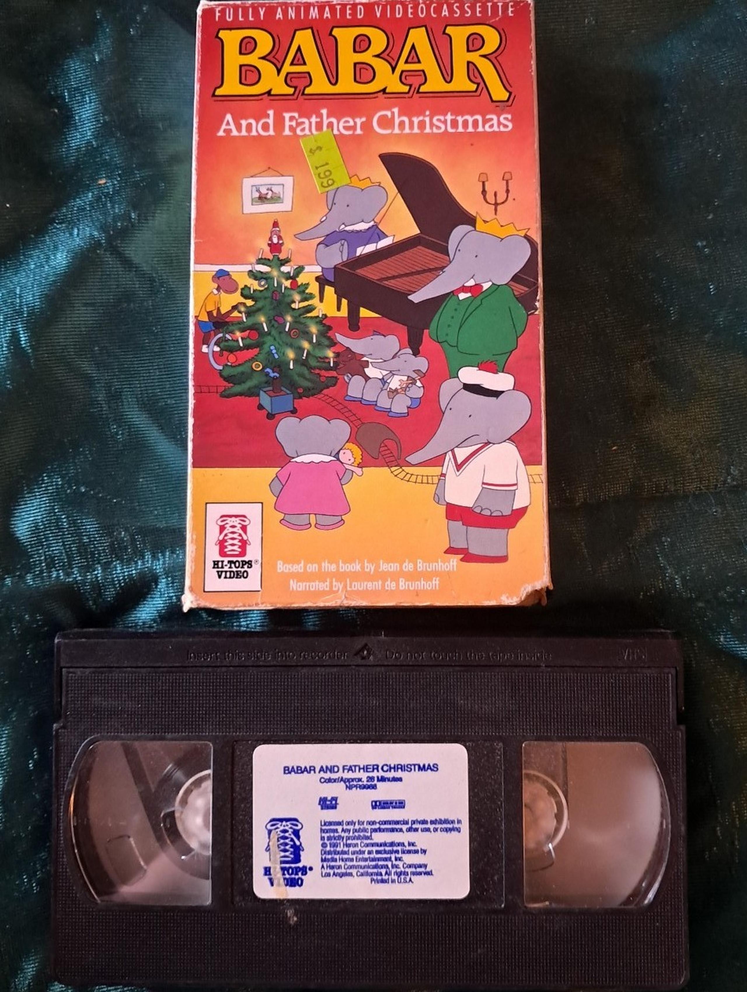1991 Babar and Father Christmas VHS