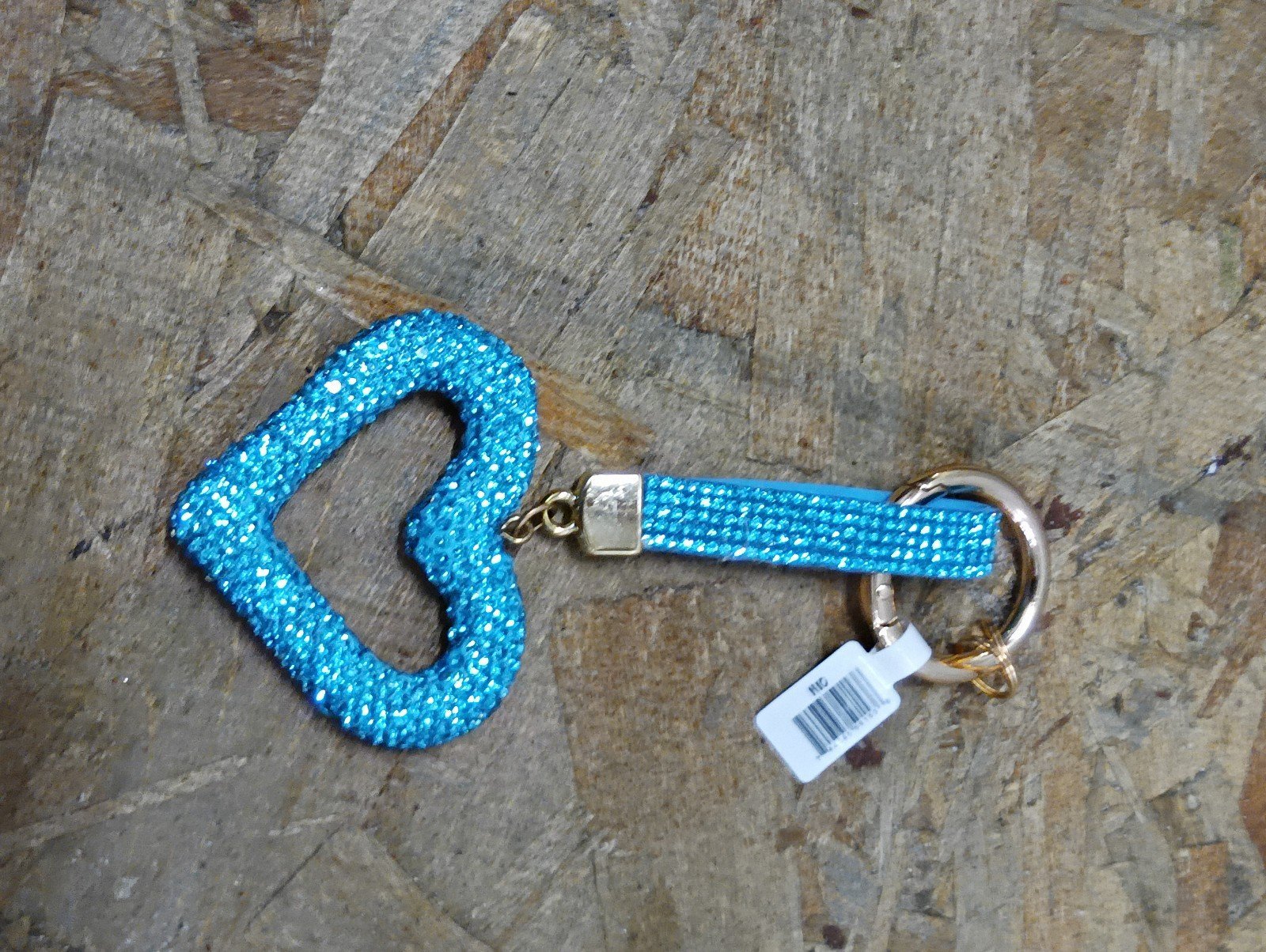 Heart Light Blue Keychain