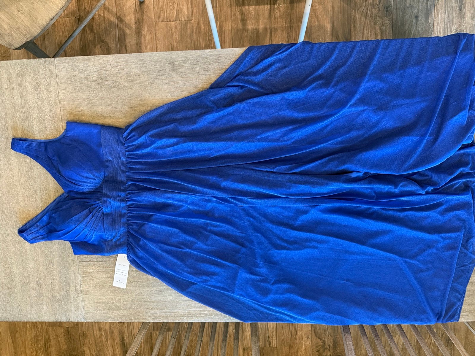 Blue Tulle Evening Gown