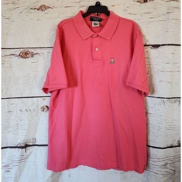 Psyco Bunny Classic Logo Pima Cotton Polo Shirt Size