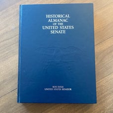 Historic Almanac of the United States Senate - Bob Dole signed
