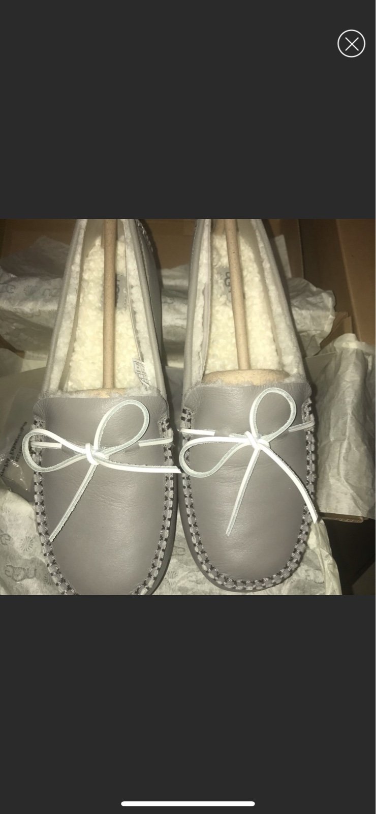 Ugg sheepskin leather loafers size 11