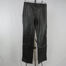 INC Black Leather Pants