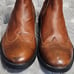 All Saints Spitalfields Wing Tip Brown Leather Chelsea Boots Mens Shoes 46 13