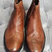 All Saints Spitalfields Wing Tip Brown Leather Chelsea Boots Mens Shoes 46 13
