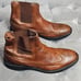 All Saints Spitalfields Wing Tip Brown Leather Chelsea Boots Mens Shoes 46 13