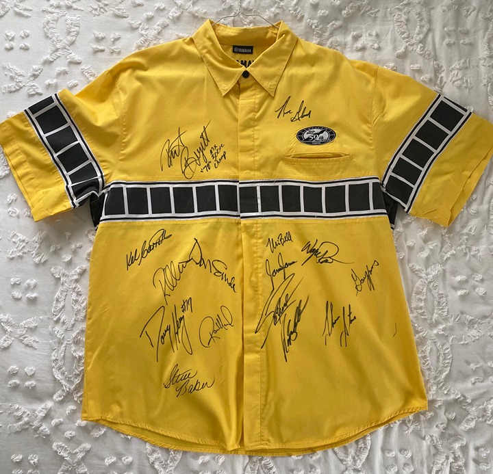 Yamaha Champions Team Jersey - Autographed Wayne Rainey