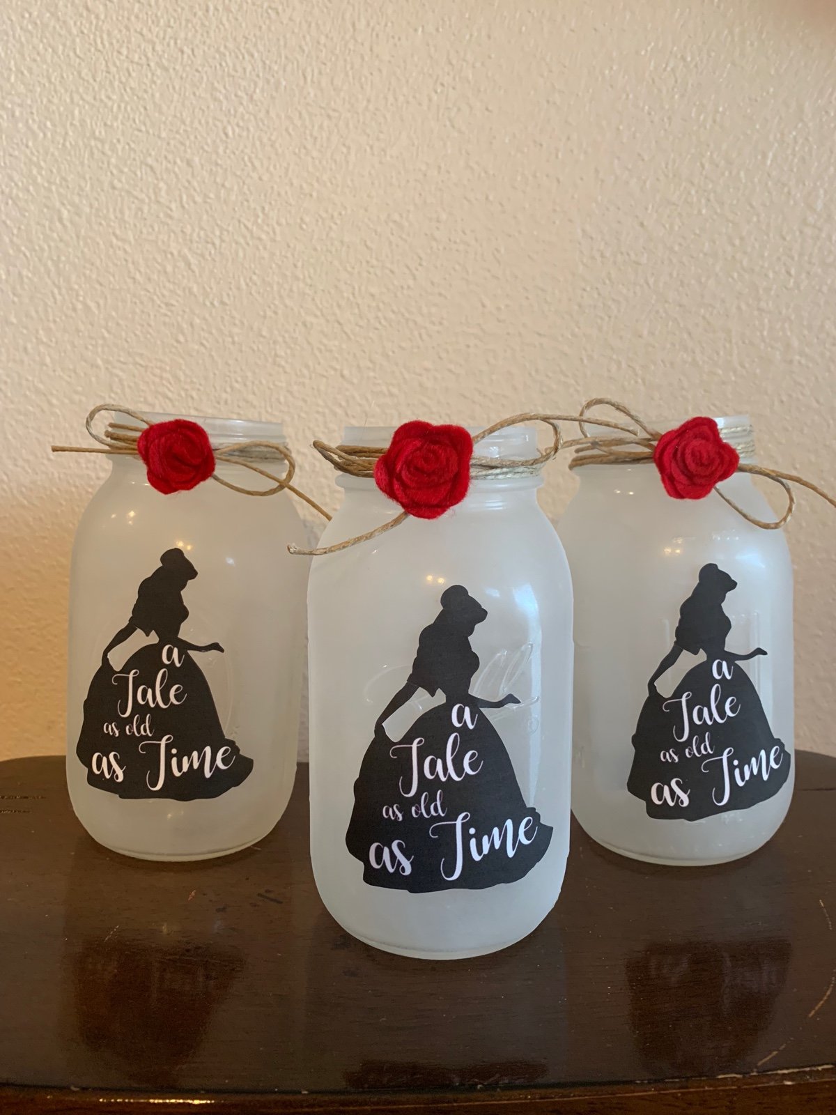 Belle set of 3 mason jars