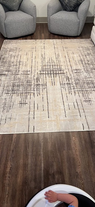 C Modern soft abstract distressed area carpet in living room/bedroom/dining room