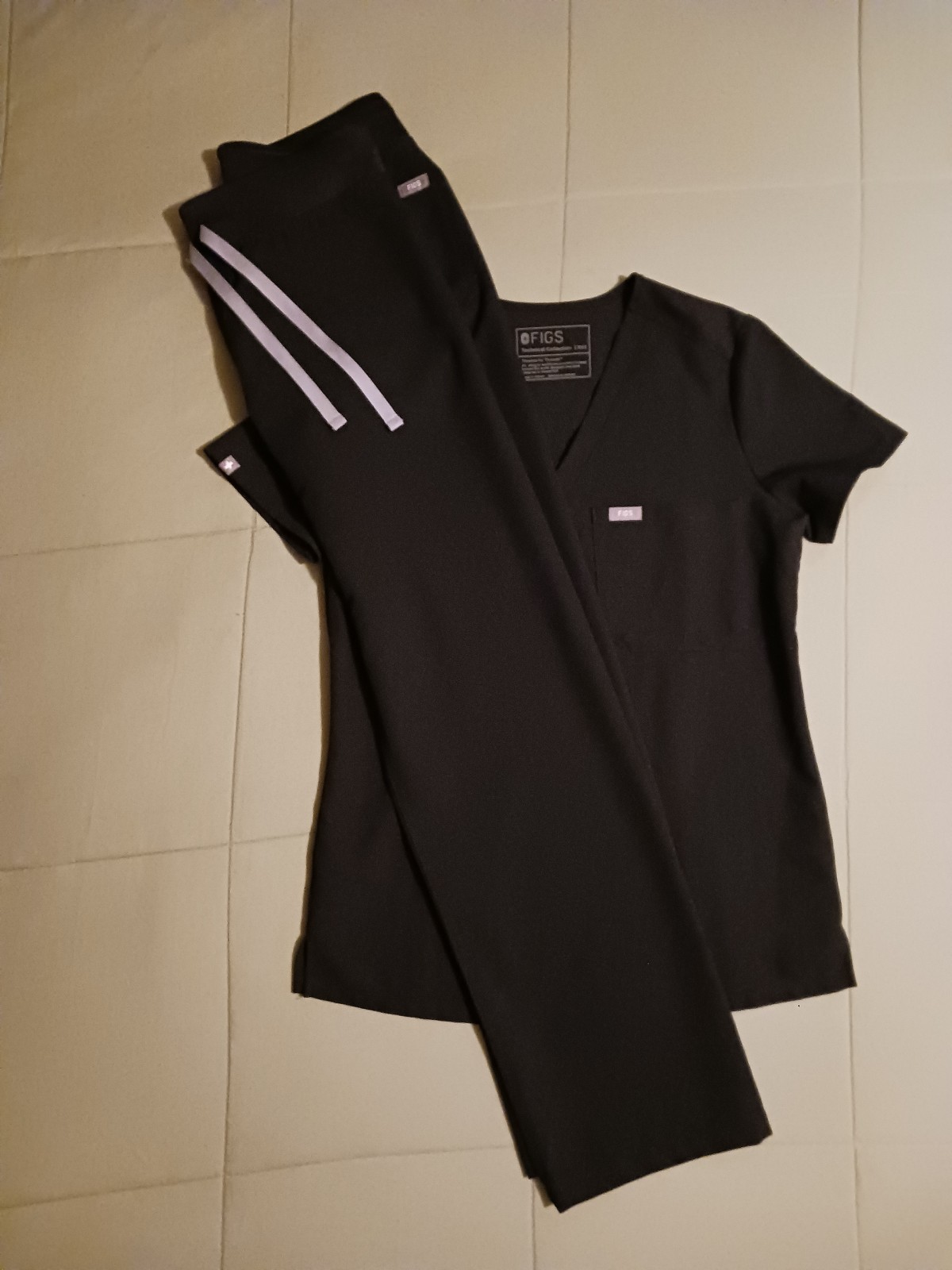Black Figs Scrub Set / Black Figs Scrub Pants and Black Figs Scrub Top