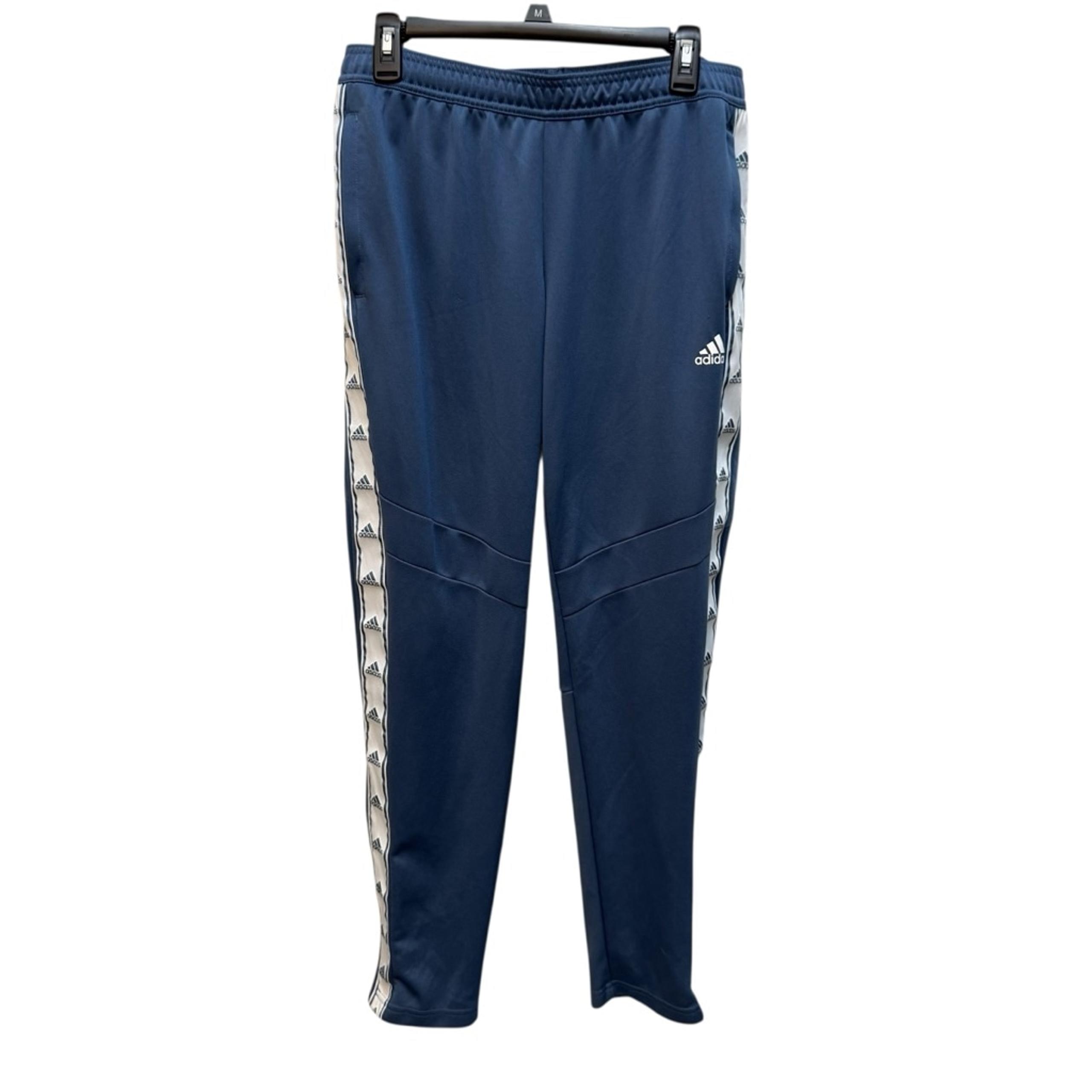 Adidas Tiro Blue Pants Side Ankle Zip Women’s Size L