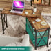 L Shaped 360° Rotatable Desk Corner Computer Laptop Table Workstation Side Table