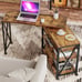 L Shaped 360° Rotatable Desk Corner Computer Laptop Table Workstation Side Table