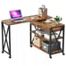 L Shaped 360° Rotatable Desk Corner Computer Laptop Table Workstation Side Table