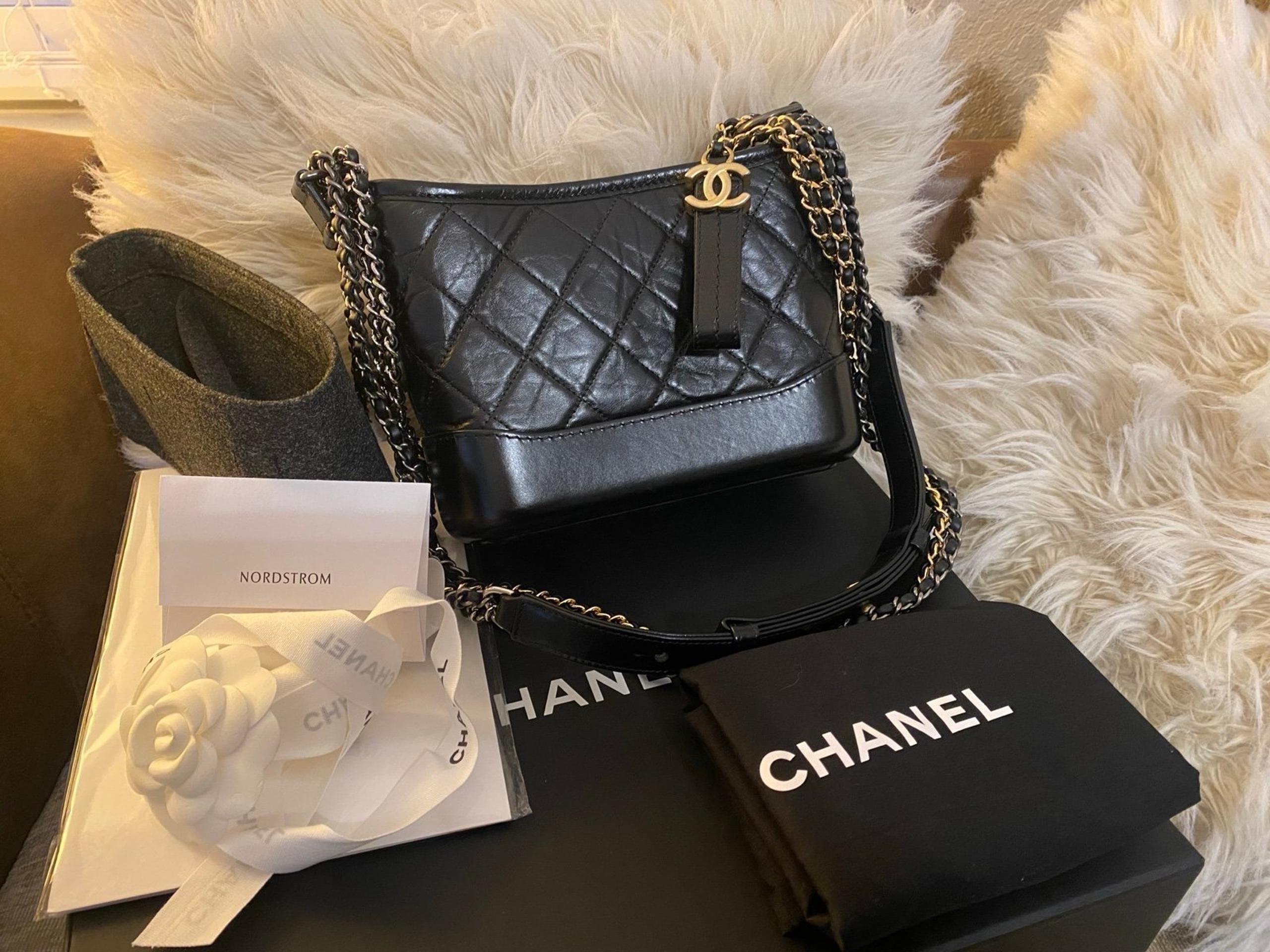 Chanel Quilted Small Gabrielle Hobo Black