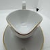 Hutschenreuthe r Bavaria GRAVY BOAT w/ Underplate Handle Painted Flowers Gold Ri