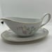 Hutschenreuthe r Bavaria GRAVY BOAT w/ Underplate Handle Painted Flowers Gold Ri
