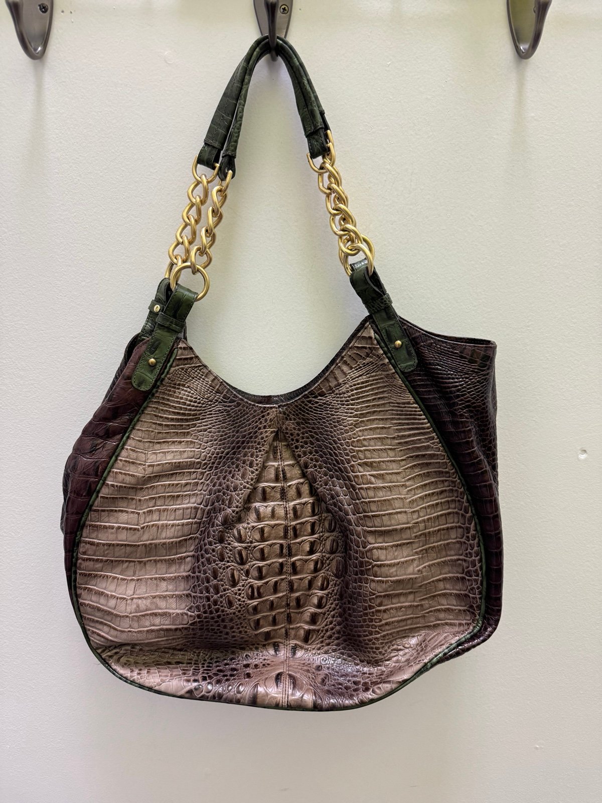 Brahmin Anne Mocha Tricolor hobo