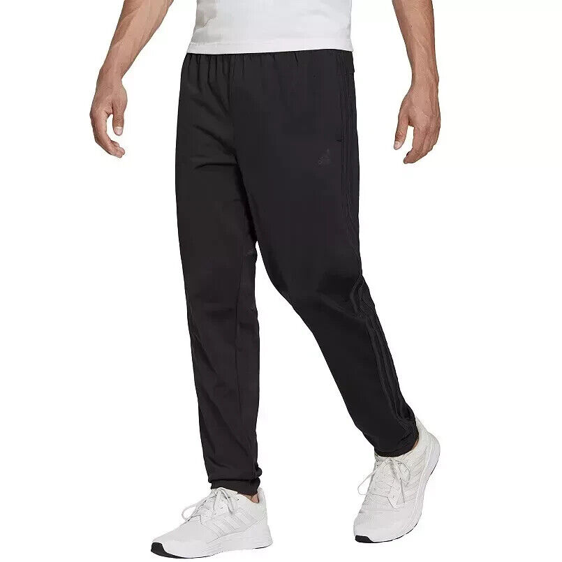 adidas Tricot Track Jogger Large Black/Black Pants H46107 NWT
