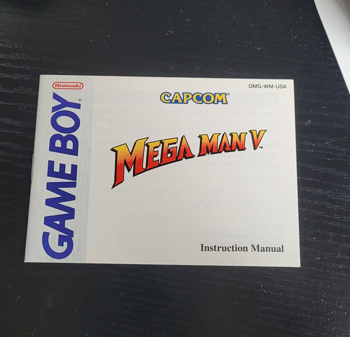 Mega Man 5 V Game Boy *Instruction Manual Only* Authentic