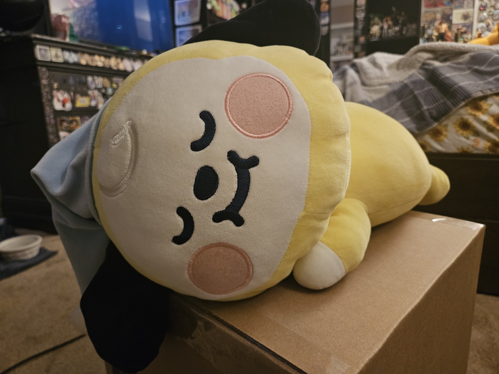 BT21 VERY RARE OFFICIAL A Dream of Baby Sleeping Cushion Large Plush Chimmy
